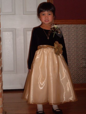 Kasen dressed for the Princess Ball